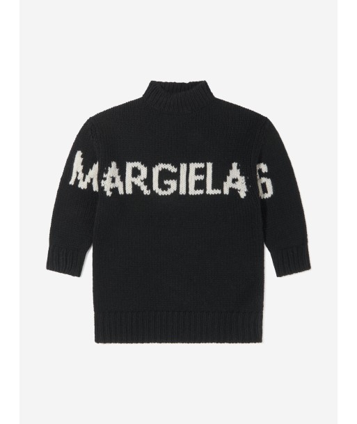 MM6 Maison Margiela Girls Wool Knitted Jumper Dress 50-70% off 