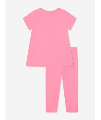 Moschino Baby Girls T-Shirt And Leggings Set in Pink online