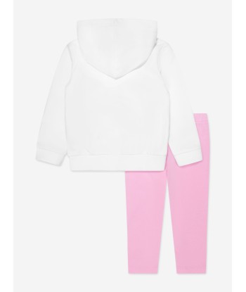 Moschino Baby Girls Zip Up Hoodie And Leggings Set in White Le MVP de beaucoup