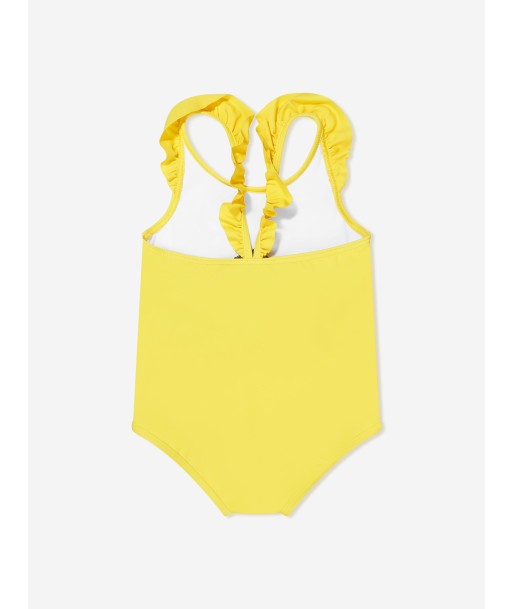 Moschino Baby Girls Teddy Flower Swimsuit in Yellow rembourrage situé sous