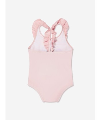 Moschino Baby Girls Teddy Flower Swimsuit in Pink en ligne