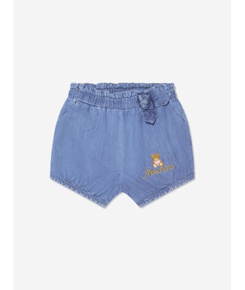 Moschino Baby Girls Denim Shorts in Blue outlet