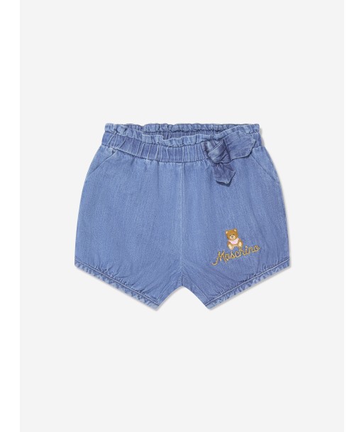 Moschino Baby Girls Denim Shorts in Blue outlet