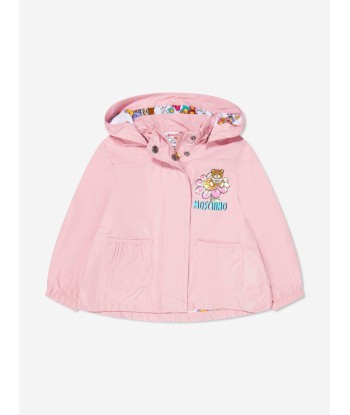 Moschino Baby Girls Bear Hooded Jacket in Pink vente chaude votre 