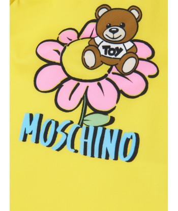 Moschino Baby Girls Teddy Flower Swimsuit in Yellow rembourrage situé sous