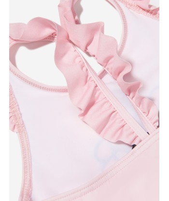 Moschino Baby Girls Teddy Flower Swimsuit in Pink en ligne