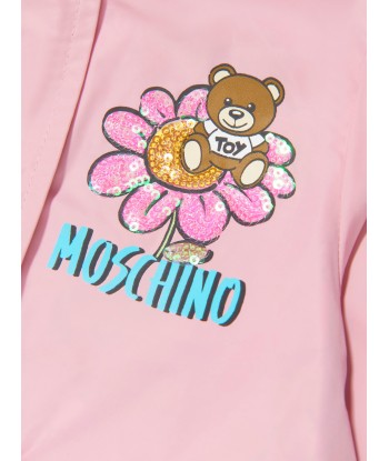 Moschino Baby Girls Bear Hooded Jacket in Pink vente chaude votre 