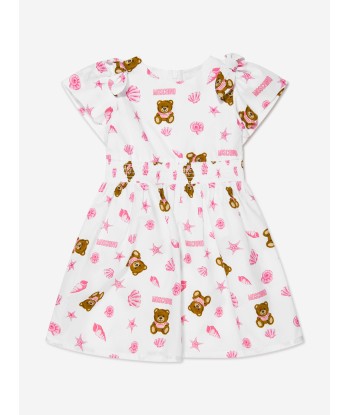 Moschino Baby Girls Dress And Knickers Gift Set in White Amélioration de cerveau avec