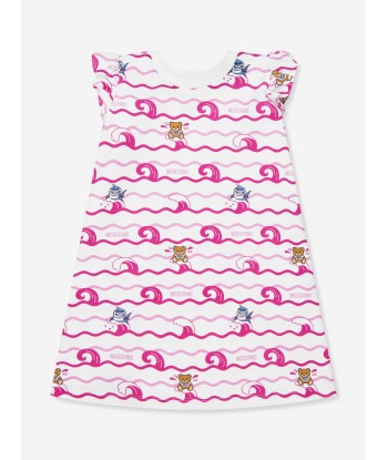 Moschino Baby Girls Teddy Shark Dress in White Comparez et commandez 