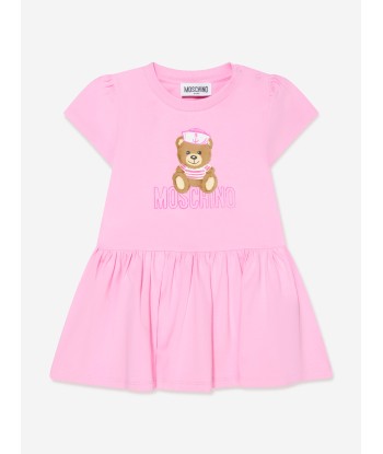 Moschino Baby Girls Teddy Sailor Dress in Pink Pour