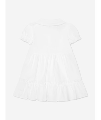 Moschino Baby Girls Teddy Flower Dress in White le concept de la Pate a emporter 