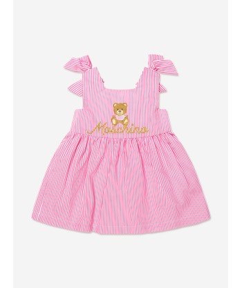 Moschino Baby Girls Dress And Knickers Gift Set in Pink Profitez des Offres !