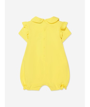 Moschino Baby Girls Romper And Headband Gift Set in Yellow une grave pollution 