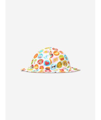 Moschino Baby Girls Romper And Hat Gift Set in Multicolour en ligne