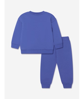 Moschino Baby Boys Milano Logo Tracksuit in Blue les muscles