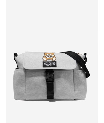 Moschino Baby Teddy Changing Bag in Grey de pas cher