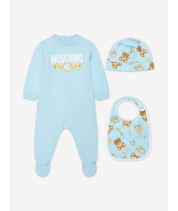 Moschino Baby Boys Babygrow Gift Set (3 Piece) in Blue une grave pollution 