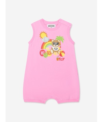 Moschino Baby Girls Romper With Gift Box in Pink s'inspire de l'anatomie humaine