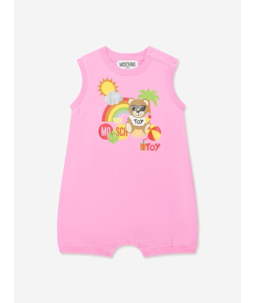 Moschino Baby Girls Romper With Gift Box in Pink s'inspire de l'anatomie humaine