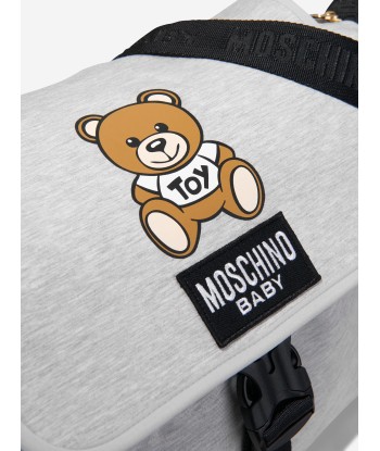 Moschino Baby Teddy Changing Bag in Grey de pas cher