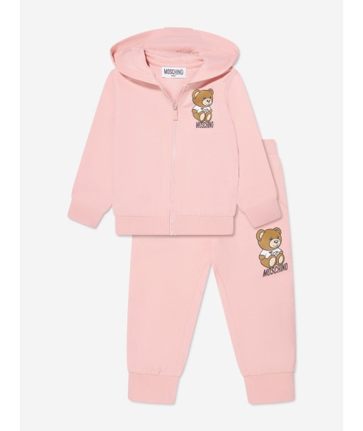 Moschino Baby Girls Teddy Logo Tracksuit in Pink Les êtres humains sont 