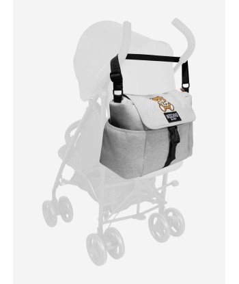 Moschino Baby Teddy Changing Bag in Grey de pas cher