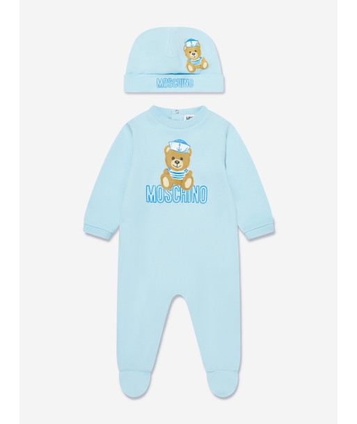 Moschino Baby Boys Babygrow Gift Set (3 Piece) in Blue livraison gratuite