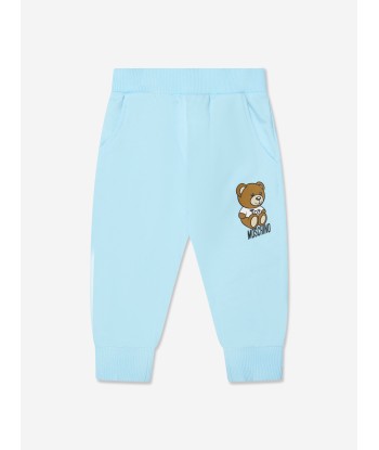 Moschino Baby Boys Teddy Logo Tracksuit in Blue Paris Déstockage Promo