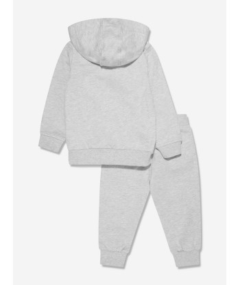 Moschino Baby Teddy Logo Tracksuit in Grey Faites des économies