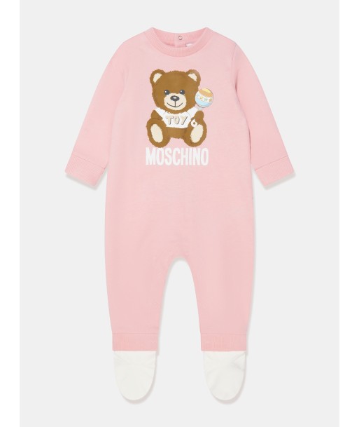 Moschino Baby Girls Teddy Bear Babygrow in Pink pour bénéficier 