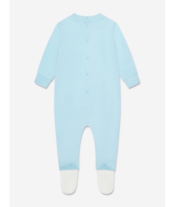 Moschino Baby Boys Teddy Bear Babygrow in Blue Le MVP de beaucoup