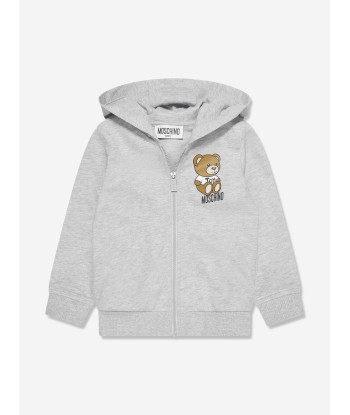 Moschino Baby Teddy Logo Tracksuit in Grey Faites des économies