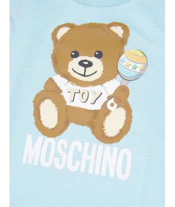 Moschino Baby Boys Teddy Bear Babygrow in Blue Le MVP de beaucoup