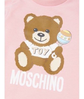 Moschino Baby Girls Teddy Bear Babygrow in Pink pour bénéficier 