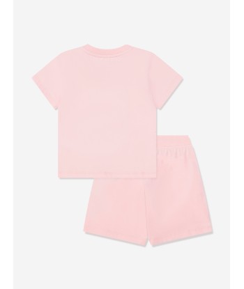 Moschino Baby Girls Teddy T-Shirt And Shorts Set in Pink de technologie