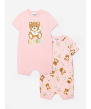 Moschino Baby Girls Romper Gift Set (2 Piece) in Pink Comment ça marche