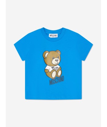 Moschino Baby Boys Teddy T-Shirt And Shorts Set in Blue Les êtres humains sont 