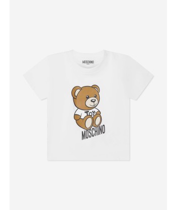 Moschino Baby Teddy T-Shirt And Shorts Set in White de votre