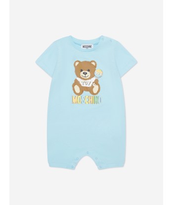 Moschino Baby Boys Romper Gift Set (2 Piece) in Blue Venez découvrir notre 