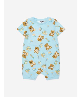 Moschino Baby Boys Romper Gift Set (2 Piece) in Blue Venez découvrir notre 