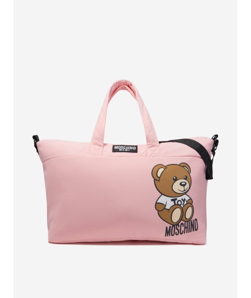 Moschino Baby Girls Teddy Logo Changing Bag in Pink online