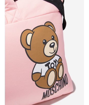 Moschino Baby Girls Teddy Logo Changing Bag in Pink online