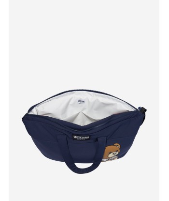 Moschino Baby Teddy Logo Changing Bag in Navy Venez découvrir notre 