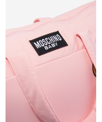 Moschino Baby Girls Teddy Logo Changing Bag in Pink online