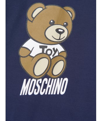 Moschino Baby Teddy Logo Babygrow With Gift Box in White Vous souhaitez 