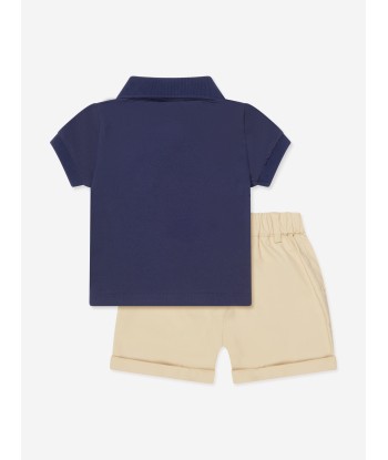 Moschino Baby Boys Polo Shirt And Shorts Set in Navy de l' environnement