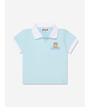 Moschino Baby Boys Polo Shirt And Shorts Set in Blue la chaussure