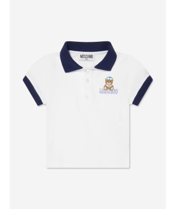 Moschino Baby Boys Polo Shirt And Shorts Set in White de votre