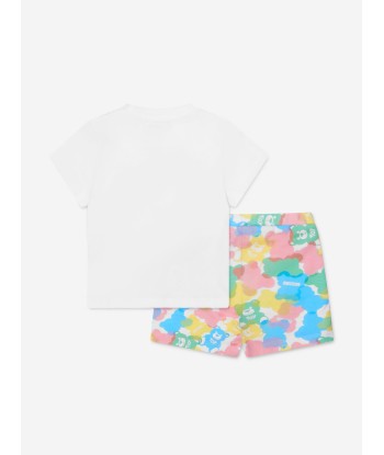 Moschino Baby Girls T-Shirt And Shorts Set in White online