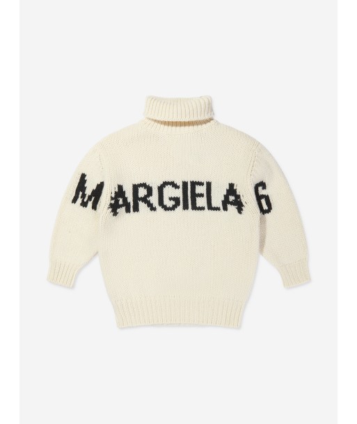 MM6 Maison Margiela Kids Logo Knitted Rollneck Jumper commande en ligne